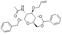 CAS#: 60920-72-1, Phenylmethyl2-(Acetylamino)-2-Deoxy-4,6-O-(Phenylmethylene)-3-O-2-Propen-1-Yl-alpha-D-Glucopyranoside
