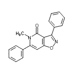 CAS#: 60986-80-3, 5-Methyl-3,6-Diphenyl[1,2]Oxazolo[4,5-c]Pyridin-4(5H)-One