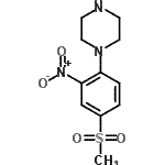 CAS#: 610275-77-9, 1-[4-(Methylsulfonyl)-2-nitrophenyl]piperazine