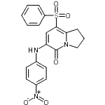 CAS#: 612065-26-6, 6-[(4-Nitrophenyl)amino]-8-(phenylsulfonyl)-2,3-dihydro-5(1H)-indolizinone