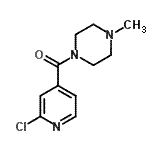 CAS#: 612487-28-2, (2-Chloro-4-pyridinyl)(4-methyl-1-piperazinyl)methanone