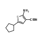 CAS#: 612504-42-4, 2-amino-5-cyclopentyl-thiophene-3-carbonitrile