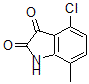CAS#: 61258-72-8, 4-Chloro-7-Methyl-1H-Indole-2,3-Dione