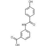 CAS 登录号：613653-40-0， 3-[(4-羟基苯甲酰基)氨基]苯甲酸