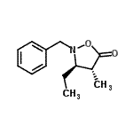 CAS 登录号：613672-55-2， (3R,4R)-2-苄基-3-乙基-4-甲基-1,2-恶唑烷-5-酮