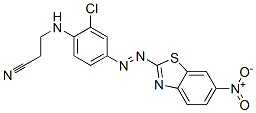 CAS#: 61488-78-6, 3-[[2-Chloro-4-[(6-Nitro-2-Benzothiazolyl)Azo]Phenyl]Amino]Propiononitrile