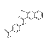 CAS#: 61504-01-6, 4-[(3-Hydroxy-2-Naphthoyl)Amino]Benzoic Acid