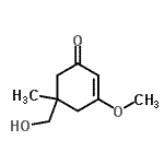 CAS 登录号：615580-90-0， 5-(羟基甲基)-3-甲氧基-5-甲基-2-环己烯-1-酮