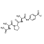 CAS 登录号：61596-39-2， N-乙酰基-L-丙氨酰-L-脯氨酰-N-(4-硝基苯基)-L-丙氨酰胺