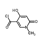 CAS#: 61611-82-3, 4-Hydroxy-1-Methyl-6-Oxo-1,6-Dihydro-3-Pyridinecarbonyl Chloride