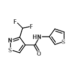 CAS#: 616204-55-8, 3-(Difluoromethyl)-N-(3-thienyl)-1,2-thiazole-4-carboxamide