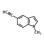 CAS#: 61640-21-9, 5-Ethynyl-1-Methyl-1H-Indole