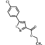 CAS#: 61689-36-9, Ethyl 5-(4-Chlorophenyl)-1,2,4-Thiadiazole-3-Carboxylate