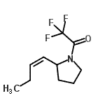 CAS 登录号：617714-07-5， 1-{2-[(1Z)-1-丁烯-1-基]-1-吡咯烷基}-2,2,2-三氟乙烷酮