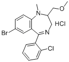 CAS#: 61802-93-5, 7-Bromo-5-(2-Chlorophenyl)-2,3-Dihydro-2-(Methoxymethyl)-1-Methyl-1H-Benzo-1,4-Diazepine Monohydrochloride