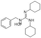 CAS 登录号:6182-00-9, 1-苄基-2,3-二环己基胍盐酸盐
