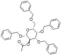 CAS 登录号:61820-03-9, 3,4,6-三-O-(苯基甲基)-beta-D-吡喃半乳糖苷乙酸苄酯