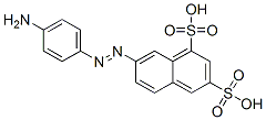 CAS#: 61827-77-8, 7-[(4-Aminophenyl)Azo]Naphthalene-1,3-Disulphonic Acid