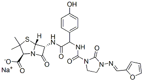 CAS#: 61835-48-1, [2S-[2alpha,5alpha,6beta[S*(E)]]]-6-[[[[[3-[(2-Furanylmethylene)Amino]-2-Oxo-1-Imidazolidinyl]Carbonyl]Amino](4-Hydroxyphenyl)Acetyl]Amino]-3,3-Dimethyl-7-Oxo-4-Thia-1-Azabicyclo[3.2.0]Heptane-2-Carboxylic Acid Monosodium Salt