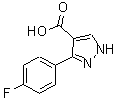 CAS#: 618383-44-1, 3-(4-Fluorophenyl)-1H-pyrazole-4-carboxylic acid
