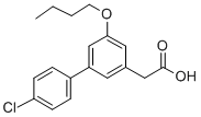CAS 登录号：61888-62-8， 5-丁氧基-4'-氯-3-联苯乙酸