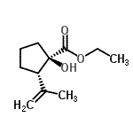 CAS#: 619297-02-8, Ethyl (1R,2S)-1-hydroxy-2-isopropenylcyclopentanecarboxylate