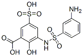 CAS 登录号：6201-85-0， 3-(3-氨基苯基磺酰氨基)-2-羟基-5-磺基苯甲酸