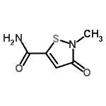 CAS#: 62020-65-9, 2-Methyl-3-Oxo-2,3-Dihydro-1,2-Thiazole-5-Carboxamide