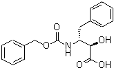 CAS 登录号：62023-58-9， (2R,3R)-3-{[(苄氧基)羰基]氨基}-2-羟基-4-苯基丁酸