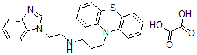CAS#: 62031-73-6, N-2-(1H-Benzimidazol-1-Yl)Ethyl-10H-Phenothiazine-10-Propanamine Ethanedioate (1:1)
