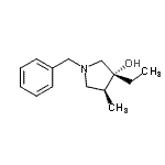 CAS#: 620536-51-8, (3R,4S)-1-Benzyl-3-ethyl-4-methyl-3-pyrrolidinol