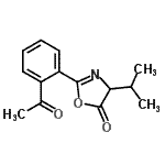 CAS#: 62100-38-3, 2-(2-Acetylphenyl)-4-Isopropyl-1,3-Oxazol-5(4H)-One
