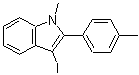 CAS 登录号：62167-07-1， 3-碘-1-甲基-2-(4-甲基苯基)-1H-吲哚