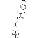 CAS#: 6222-63-5, N-(4-Methylphenyl)-N'-{2-[4-(Methylsulfonyl)-1-Piperazinyl]Ethyl}Ethanediamide