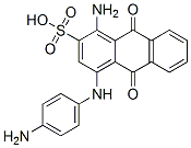 CAS 登录号:6222-65-7, 1-氨基-4-(4-氨基苯胺基)-9,10-二氢-9,10-二氧代蒽-2-磺酸