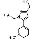 CAS#: 622403-71-8, 5-(1,3-Diethyl-1H-pyrazol-5-yl)-1-methyl-1,2,3,6-tetrahydropyridine