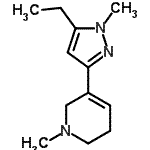 CAS#: 622403-74-1, 5-(5-Ethyl-1-methyl-1H-pyrazol-3-yl)-1-methyl-1,2,3,6-tetrahydropyridine