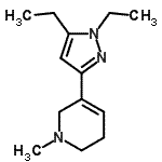 CAS#: 622403-77-4, 5-(1,5-Diethyl-1H-pyrazol-3-yl)-1-methyl-1,2,3,6-tetrahydropyridine