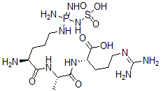 CAS#: 62249-77-8, N5-[Amino(Sulfoamino)Phosphinyl]-Orn-Ala-6-Guanidino-Nle-OH