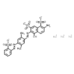CAS 登录号：6227-07-2， 三钠2-氨基-6-({2,5-二甲基-4-[(2-磺酸苯基)偶氮]苯基}偶氮)-5-羟基-1,7-萘二磺酸酯
