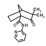 CAS#: 622808-58-6, 3,3-Dimethyl-2-oxo-N-(2-pyridinyl)bicyclo[2.2.1]heptane-1-carboxamide