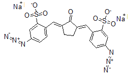 CAS#: 62316-48-7, 2,2'-[(2-Oxo-1,3-Cyclopentanediylidene)Dimethylidyne]Bis[5-Azido-Benzenesulfonic Acid] Sodium Salt(1:2)