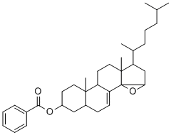 CAS#: 62324-19-0, 1-(1,5-Dimethylhexyl)-9a,11alpha-Dimethyl-1,2,2a,5,5a,6,7,8,9,9a,9b,10,11,11alpha-Tetradecahydronaphtho[1',2':6,7]Indeno[1,7alpha-b]Oxiren-7-Yl Benzoate