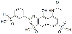 CAS#: 62346-00-3, 5-(Acetylamino)-4-Hydroxy-3-[(3-Phosphonophenyl)Azo]Naphthalene-2,7-Disulphonic Acid