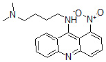 CAS 登录号：6237-29-2， 1-硝基-9-(4-二甲基氨基丁基氨基)吖啶