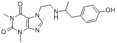CAS 登录号：62401-66-5， 7-[2-[[2-(4-羟基苯基)-1-甲基乙基]氨基]乙基]-1,3-二甲基-1H-嘌呤-2,6(3H,7H)-二酮