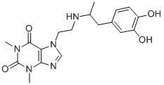 CAS#: 62401-69-8, 7-[2-[[2-(3,4-Dihydroxyphenyl)-1-Methylethyl]Amino]Ethyl]Theophyline