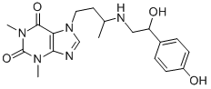 CAS#: 62401-89-2, 7-[3-[[2-Hydroxy-2-(P-Hydroxyphenyl)Ethyl]Amino]Butyl]Theophyline