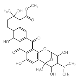 CAS#: 62422-00-8, (2R)-4alpha-(Dimethylamino)-3,4,5,6,9,11,12,13,14,16-Decahydro-3beta,5beta,8,10,13alpha-Pentahydroxy-6,13-Dimethyl-9,16-Dioxo-2alpha,6alpha-Epoxy-2H-Naphthaceno[1,2-b]Oxocin-14alpha-Carboxylic Acid Methyl Ester