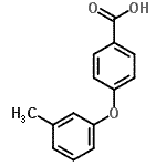 CAS 登录号：62507-85-1， 4-(3-甲基苯氧基)苯甲酸